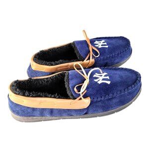 Foco NY Yankees Forever Collectibles Moccasin Slippers Mens Size 13 / 14 / XL